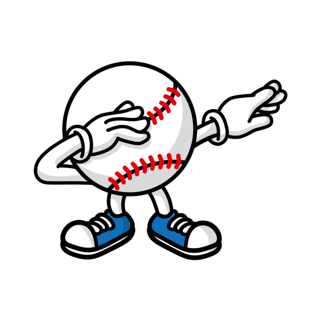 Dab dabbing baseball softball ball kids gift by LaundryFactory