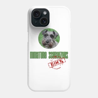 Miniature Schnauzers Rock! Phone Case