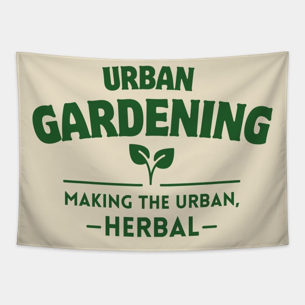 Urban Gardening Tapestry by Delicious Art