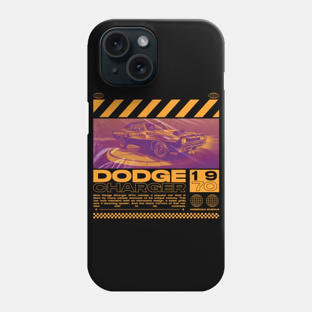 Dodge Charger streetwear Phone Case by Den Vector