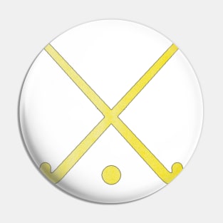 Field Hockey Yellow Pin