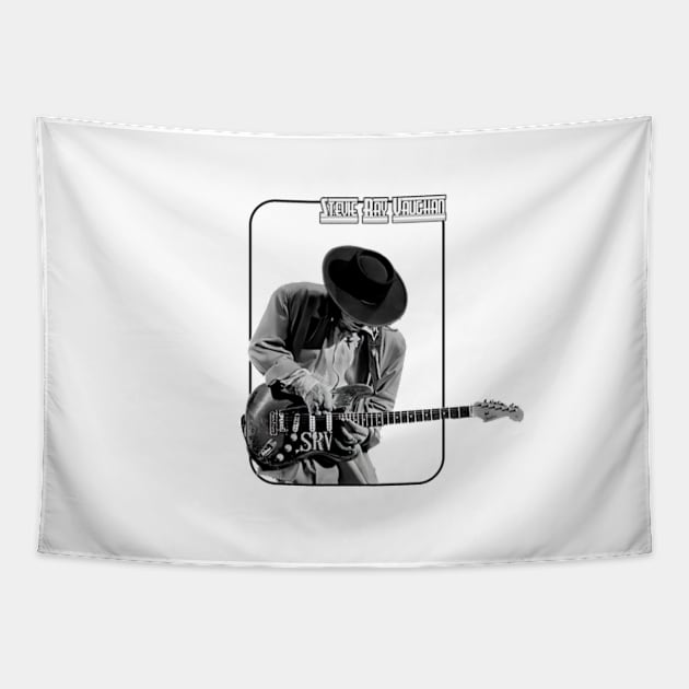 Stevie Black White Tapestry by miocbjr