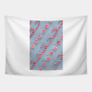 Candy Canes and Peppermint Pinwheels Tapestry