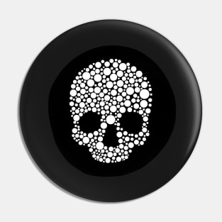 Polka dot skull Pin