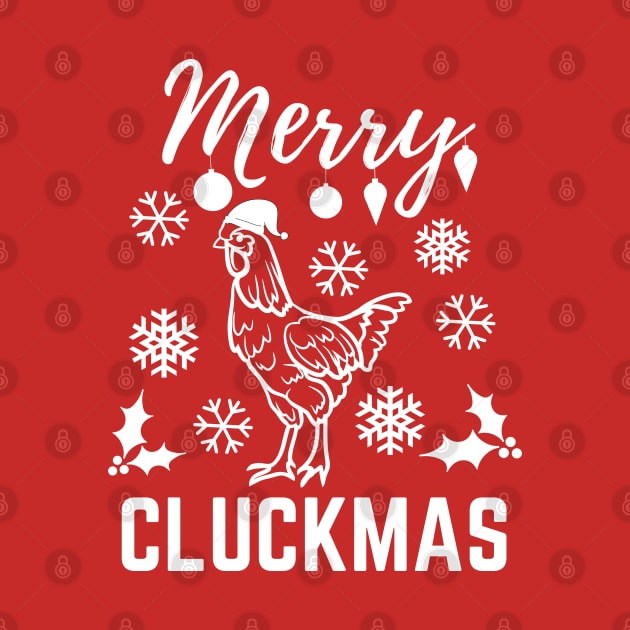 Merry Cluckmas Funny Christmas Chicken Vintage Pajama Gift For Family by Famgift