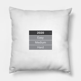 2020 DIFFICULTY LEVELS Pillow