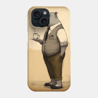 Funny Hipster Hippo Phone Case