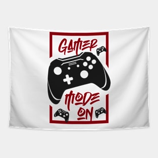 gamer mode on, Gift Gaming Tapestry