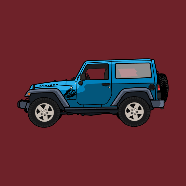 Jeep Wrangler Rubicon 2-door Blue by antipc