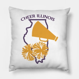 Illinois Cheer megaphone Pillow