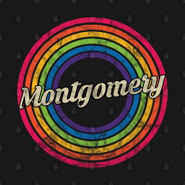 Montgomery - Retro Rainbow Faded-Style by MaydenArt