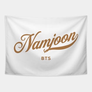 BTS Kim Namjoon RM baseball typography Tapestry