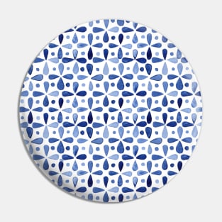 Imperfect Geometry Indigo Grid Pin