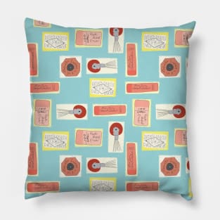 Vintage Erasers Pillow