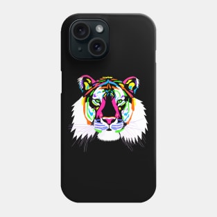 Colourful Tiger Head Phone Case