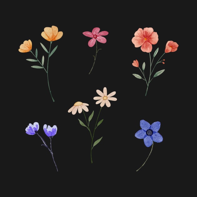 WATERCOLOR FLOWER GARDEN PACK by Switch-Case