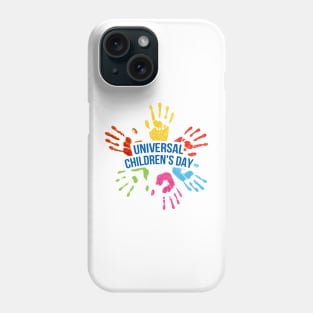 Children hands in hands all around the world Phone Case