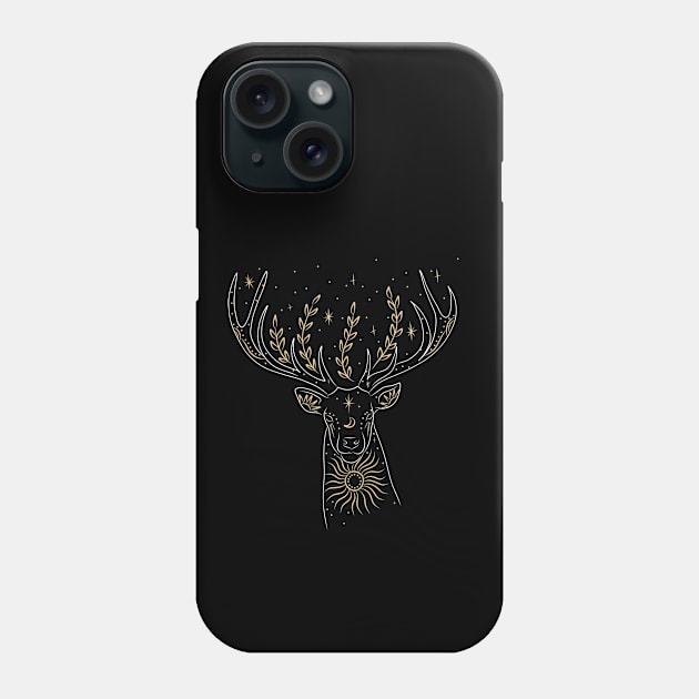 Magical Deer Phone Case by TheDesigNook