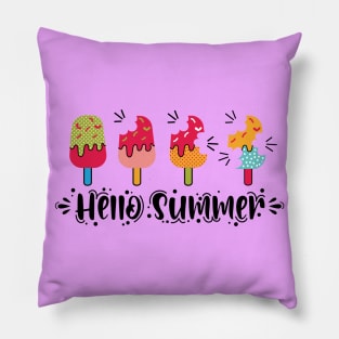 Hello Summer Popsicle Pillow