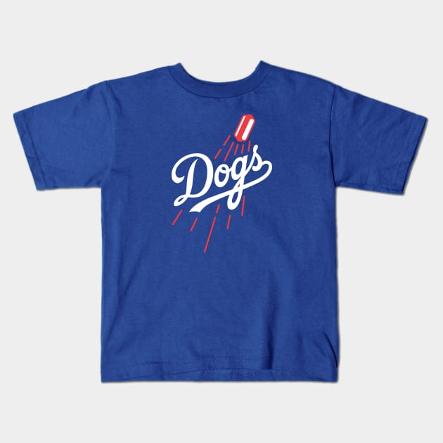 KFig21 Dodger Dogs - Blue Kids T-Shirt