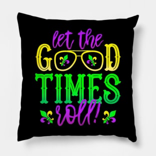 Mardi Gras Let The Good Times Roll, Fleur De Lis Pillow