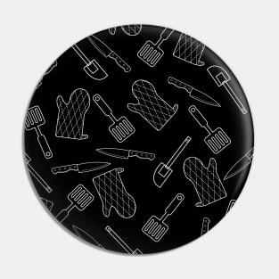 Black and White Cooking Tools Pin