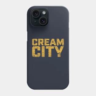 Milwaukee 'Cream City' Baseball Fan T-Shirt: Showcase Your Love for Milwaukee Baseball with Iconic Cream Brick Style! Phone Case