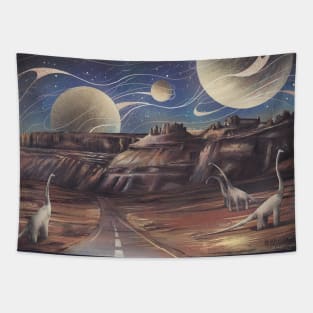 Dinosaurs in the Space Desert Tapestry