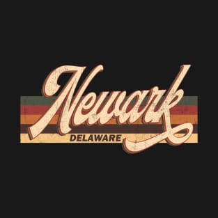 Newark Delaware Retro Vintage 70s 70s Design T-Shirt