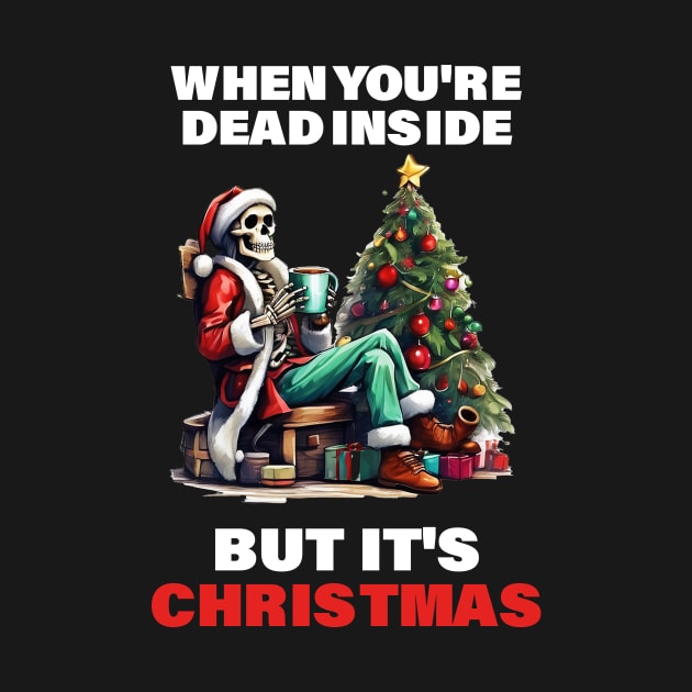 When You're Dead Inside but It's Christmas costume skeleton by ANAREL