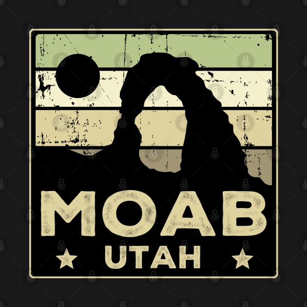 Moab Utah Retro by Zen Cosmos Official