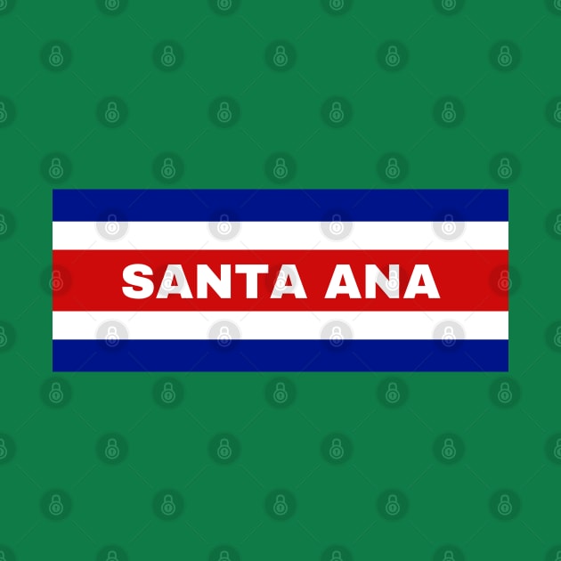 Santa Ana City in Costa Rican Flag Colors by aybe7elf