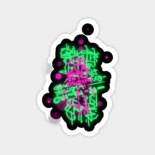 NEON GRAFFITI Magnet