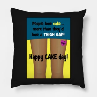 Thigh gap birthday greeting Pillow