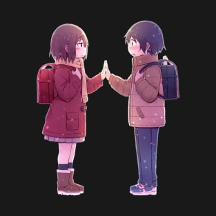 Erased Cute Kayo And Saturo Fanart! T-Shirt