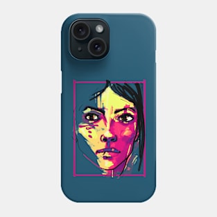 colorful portrait Phone Case