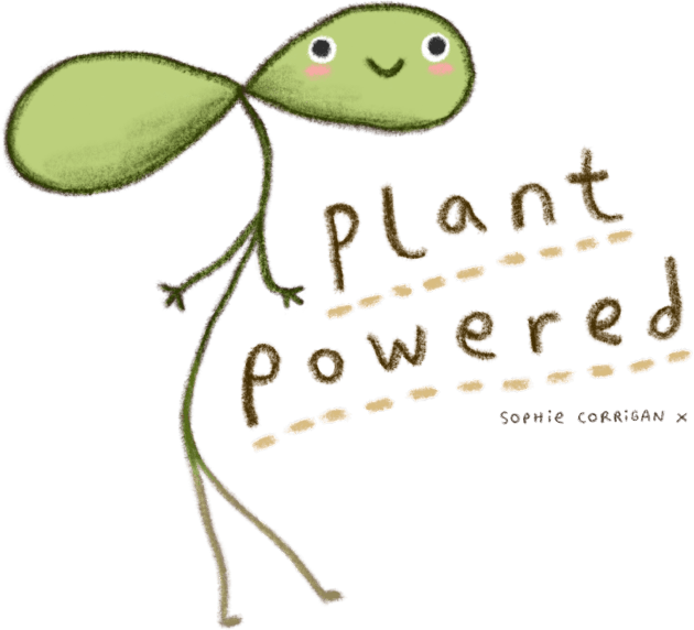 Plant Powered Kids T-Shirt by Sophie Corrigan