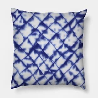 Japanese Shibori Grid Pattern Pillow