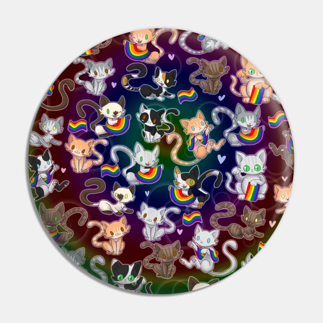 kitty pride - LGBTQ Pin by Lyxy