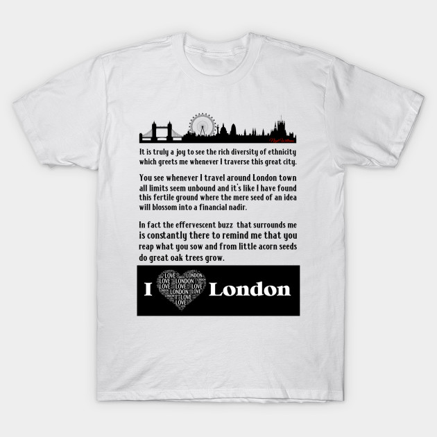 I Love London London T Shirt Teepublic