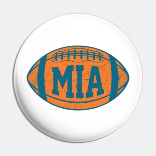 MIA Retro Football - White Pin