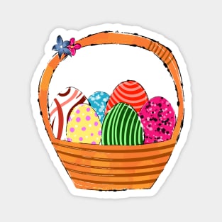 Acrylic Painting Easter Basket Magnet