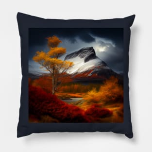 autumn in the mountains Pillow