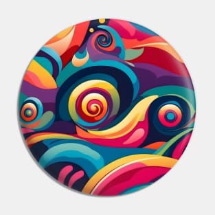 Spiral Artwork Pin