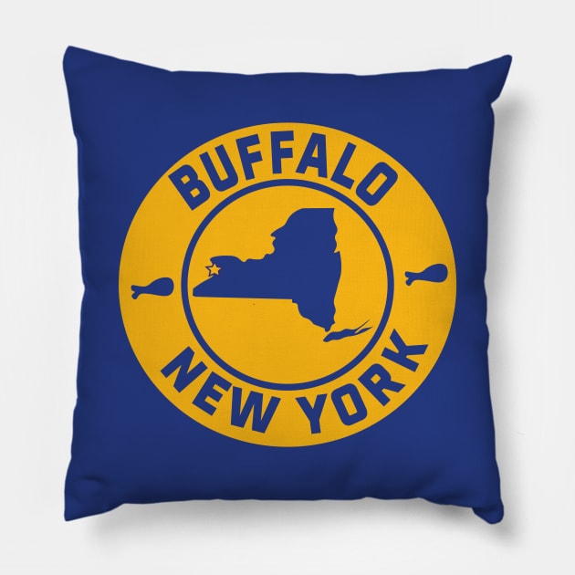 Buffalo NY Pillow by MAS Design Co