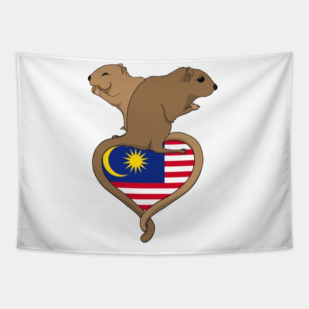 Gerbil Malaysia (dark) Tapestry by RampArt