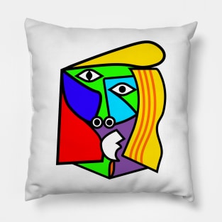 WOMAN IN CUBISM Pillow