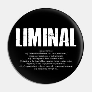 Liminal Dictionary Word Definition Pin