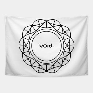 Abstract Void Portal Space Simplistic Design Tapestry