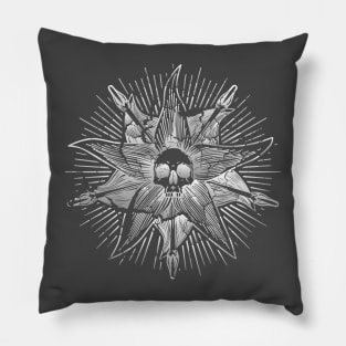 Nightshade Society Inspired Distressed Print Pillow